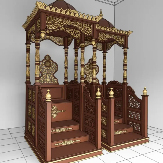 MImbar Masjid Kubah Katalog Toko Mimbar Jati Jepara